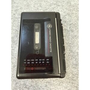GE Am/Fm Stereo Radio Portable Cassette Player Model 3-5481B Works